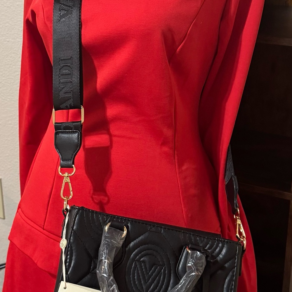 Valentino Orlandi Black Crossbody Mini Tote Brand New with tags